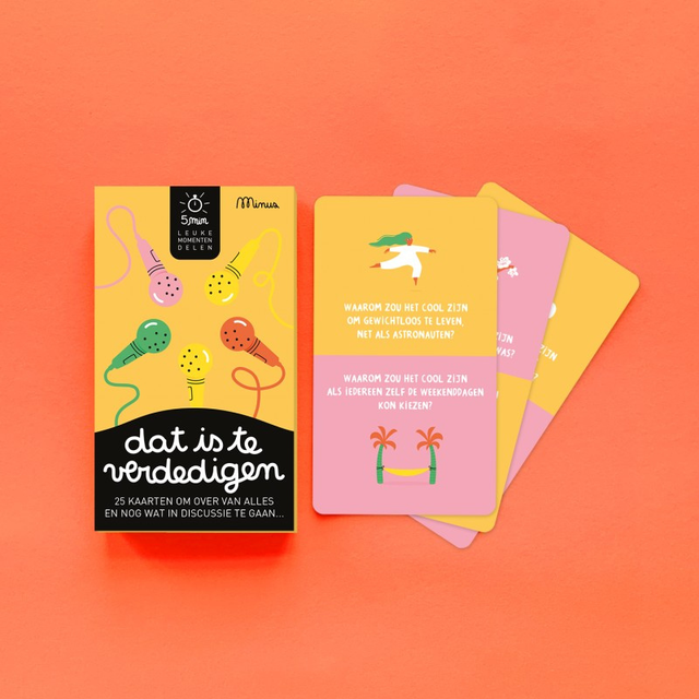 Kaartspel: Dit is te verdedigen