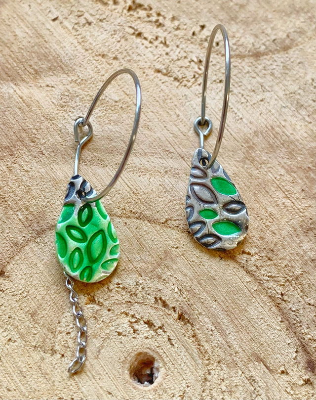 Boucles d'oreilles en Argent fin - Pièces uniques