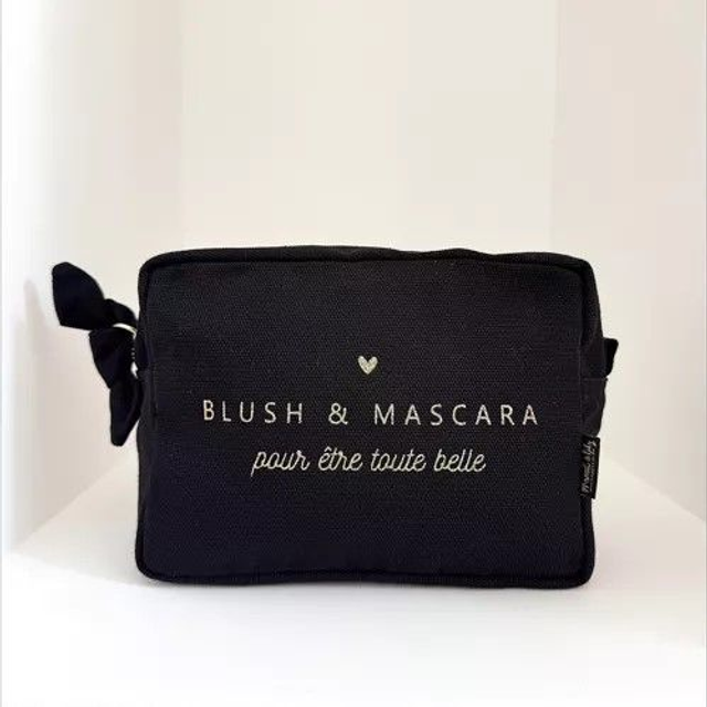 Grande Trousse de toilette "Blush et Mascara" Noire