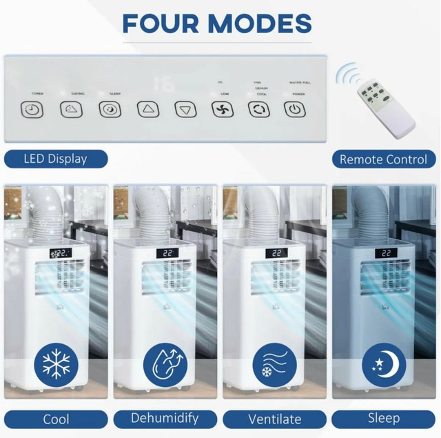 3-IN-1 Portable Air Conditioner & Dehumidifier & Fan Condition