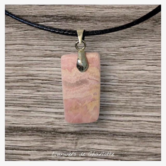Pendentif &quot;Rhodochrosite&quot; PN-081
