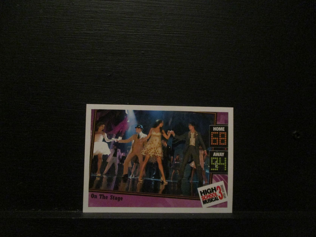 On The Stage - Location Card High School Musical 3 Senior Year Original Trading Card