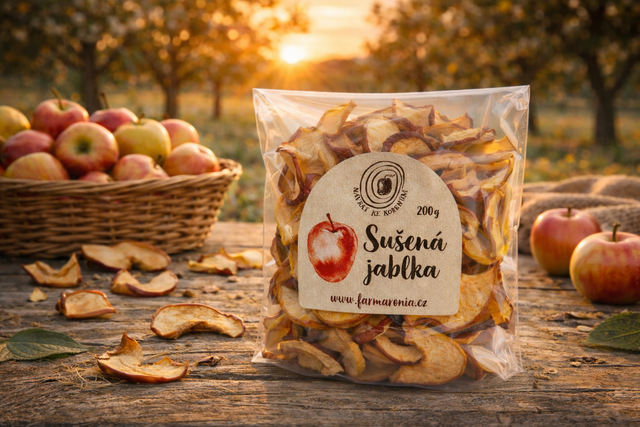 Sušená jablka BIO