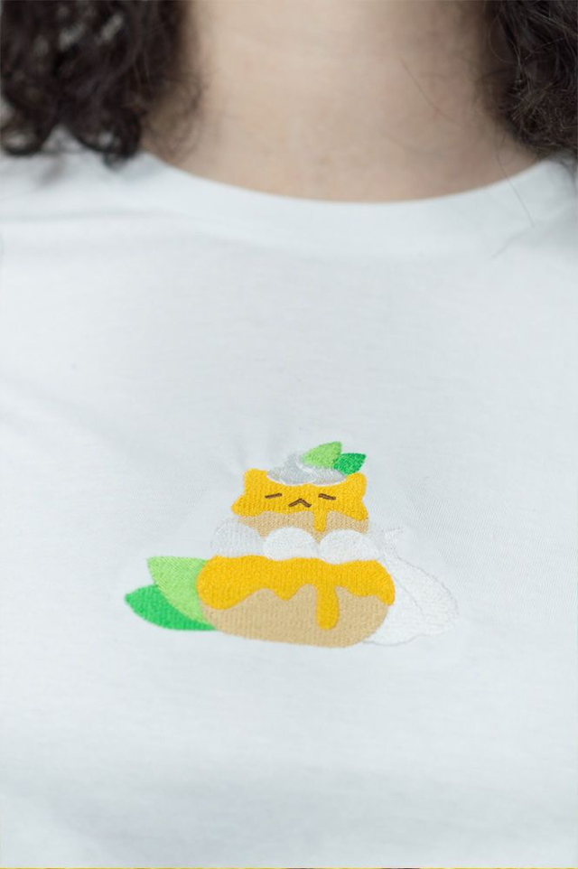 T-shirt religieuse chat citron