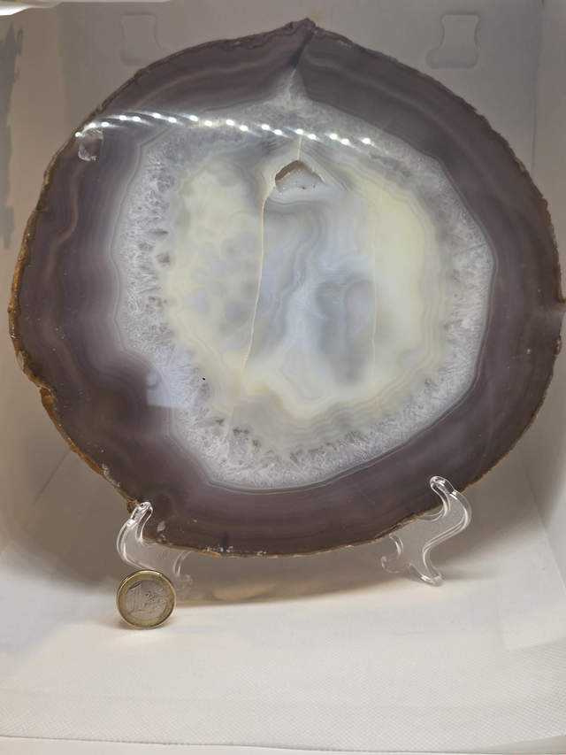 Tranche d'Agate + support 