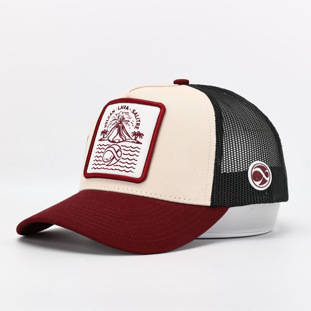 Gorra volcán burdeos