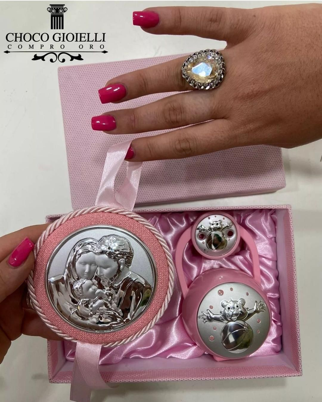 Set 2 pezzi - Placcato Argento 925