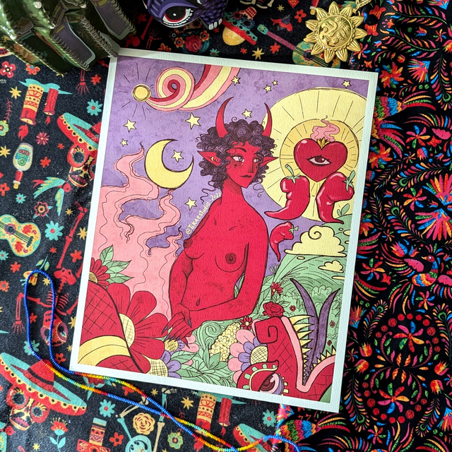 Print Diablesse au clair de lune