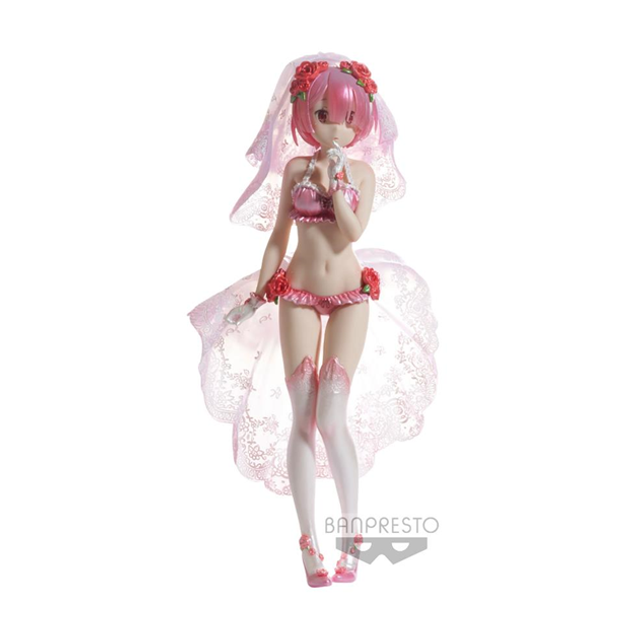 Ram - Re: Zero - Figurine EXQ 22cm👰‍♀️🌸