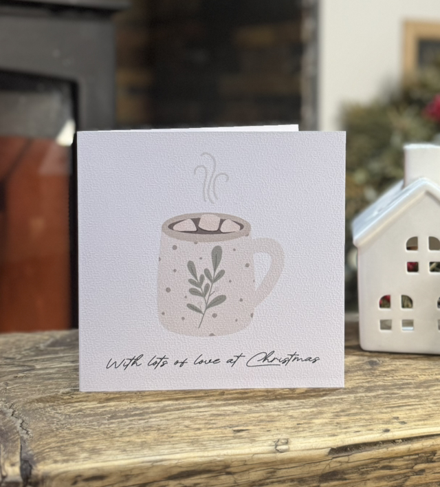 Cosy Christmas Card - Lots Of Love At Christmas 