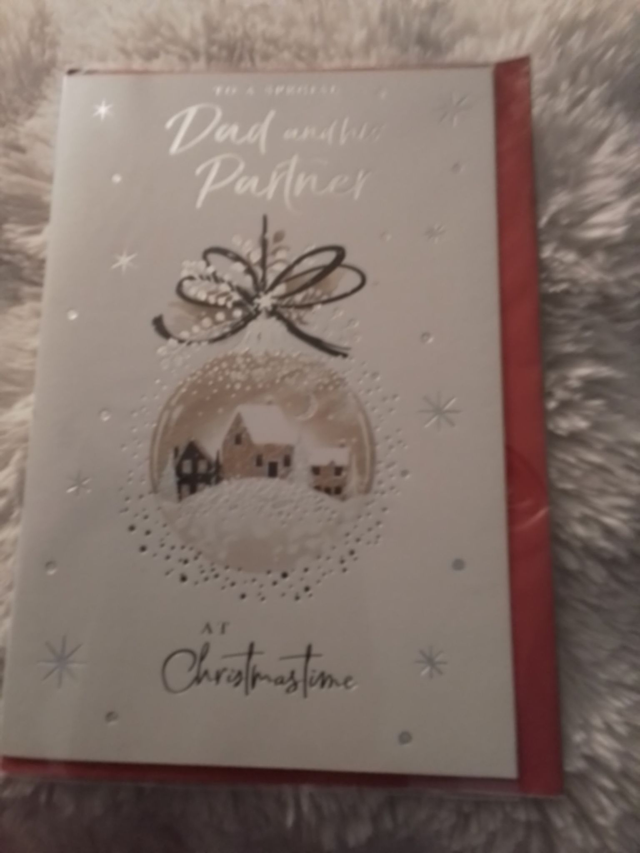 Dad and partner Christmas card