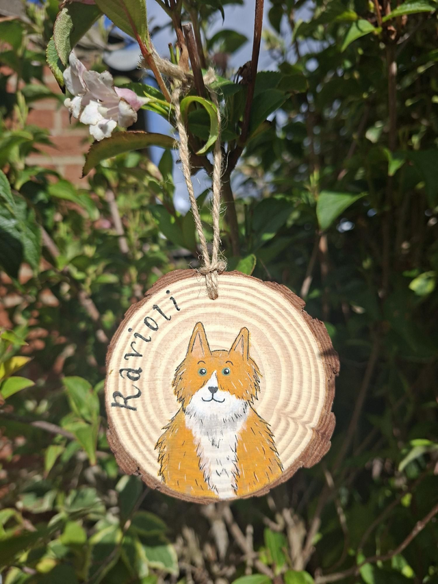 Hand-Painted Pet Woodslice