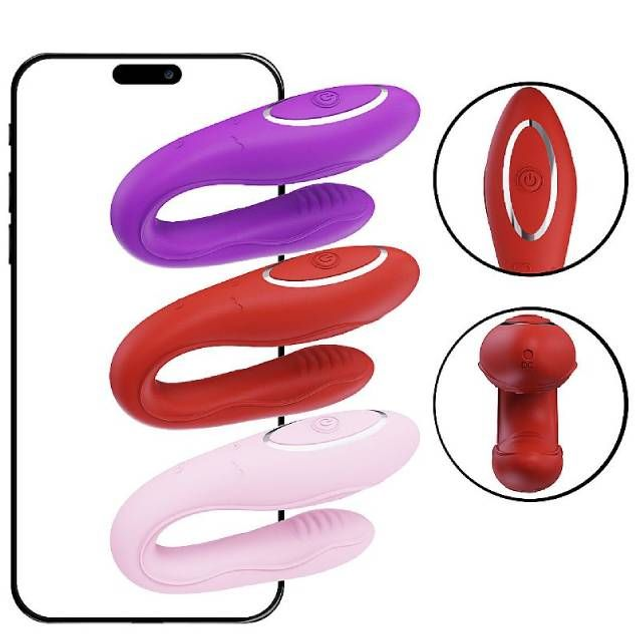 Vibrador de Casal Divad via APP 
