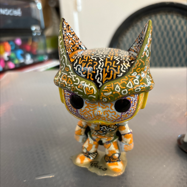 Pop figurine 11 cm signé PAULO œuvre unique et originale 
