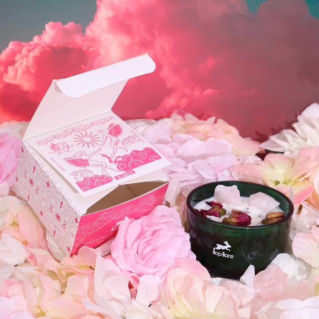 Bougie Magique avec cristaux : The Lovers - HOP HARE