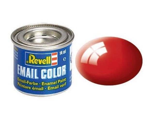 peinture email rouge feu brillant revell 32131