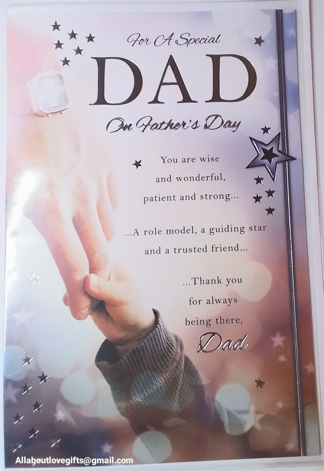 Dad Fathers Day Card Beautiful Design