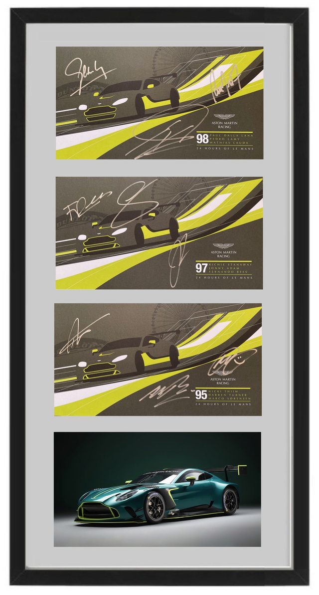 Aston Martin Vantage GTE - Le Mans 2016 - Signed prints by all 9 drivers