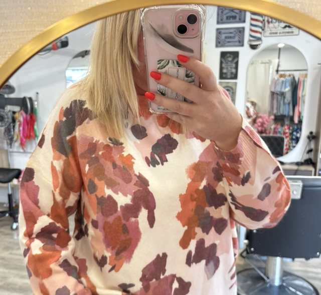 Pull automne rouille 