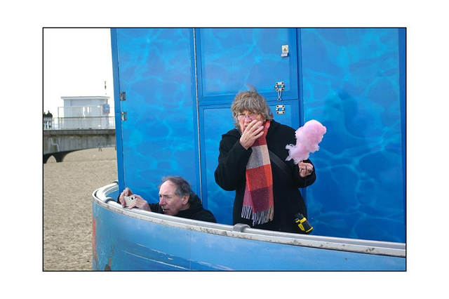 15 by 10 inch print. Bournemouth candyfloss.