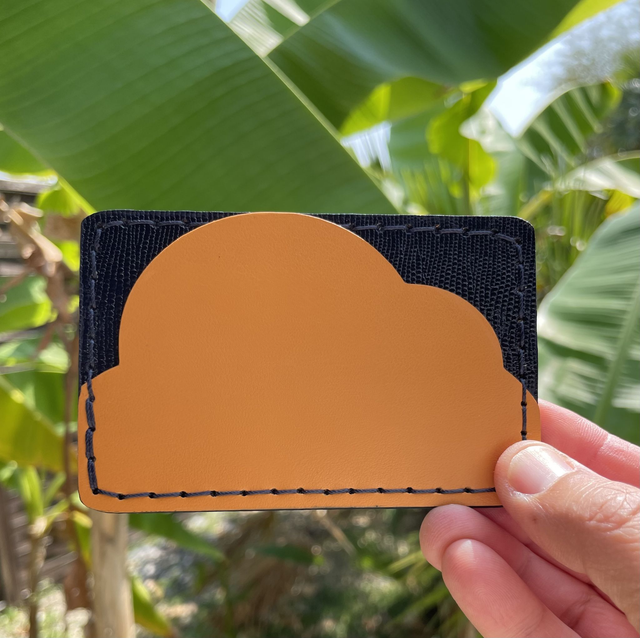 Porte-cartes Cloud bleu nuit/orange/jaune