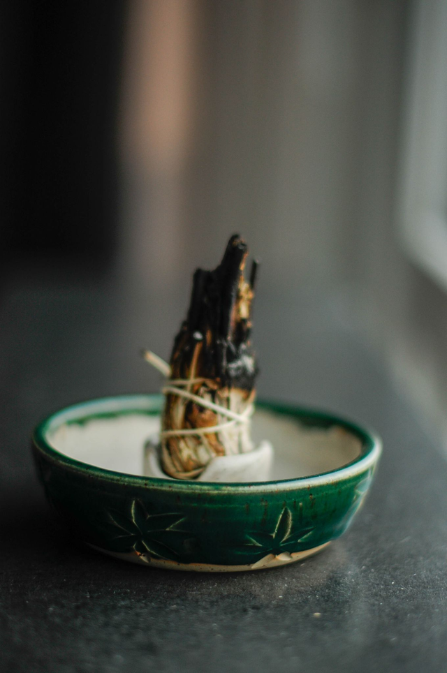 Räucherwerk-Schale, grün