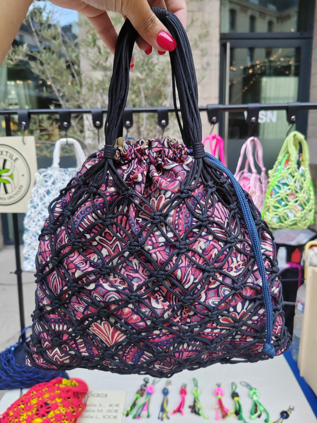 Sac macramé L