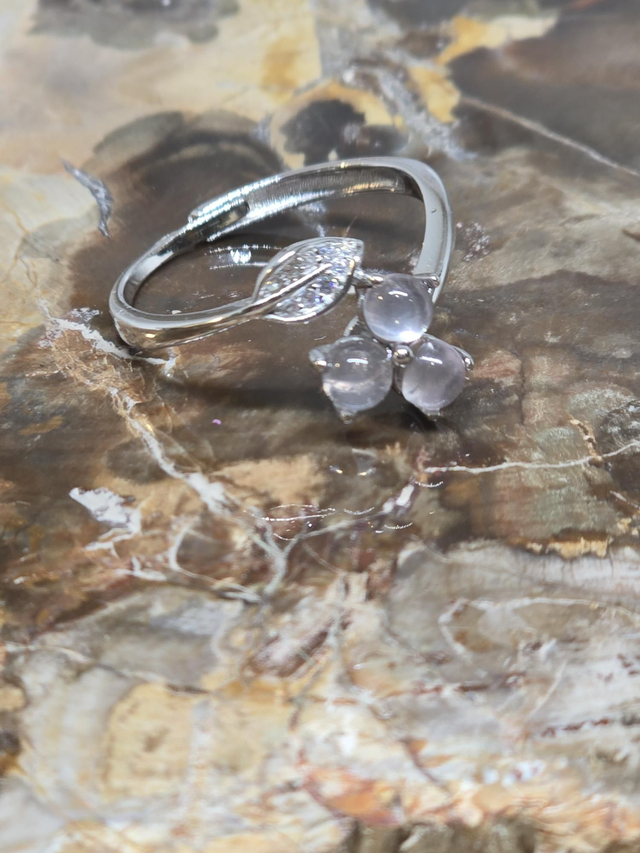 Bague Argent 925 Quartz rose 