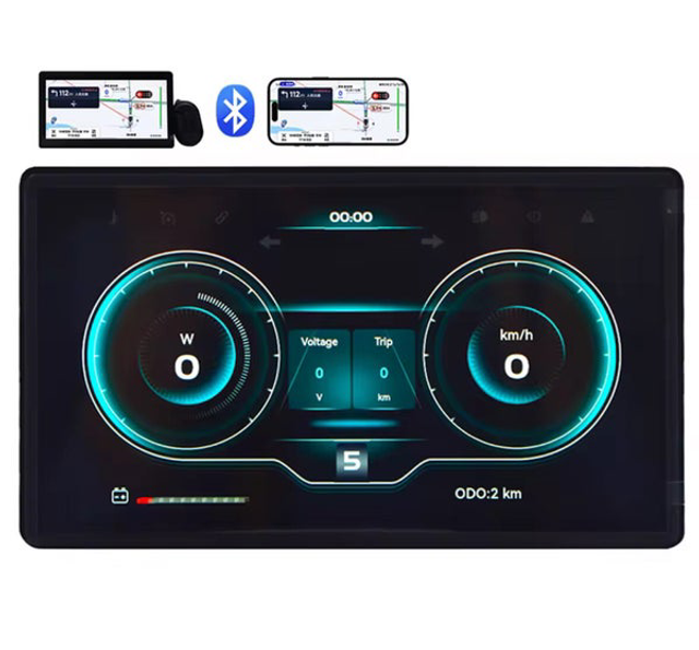 CarPlay fatbike display H8 (opvoerbaar) met ingebouwde begrenzer