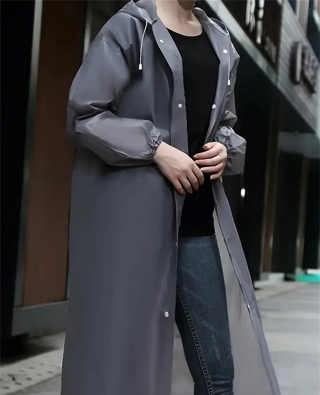 Veste de pluie unisexe à capuche