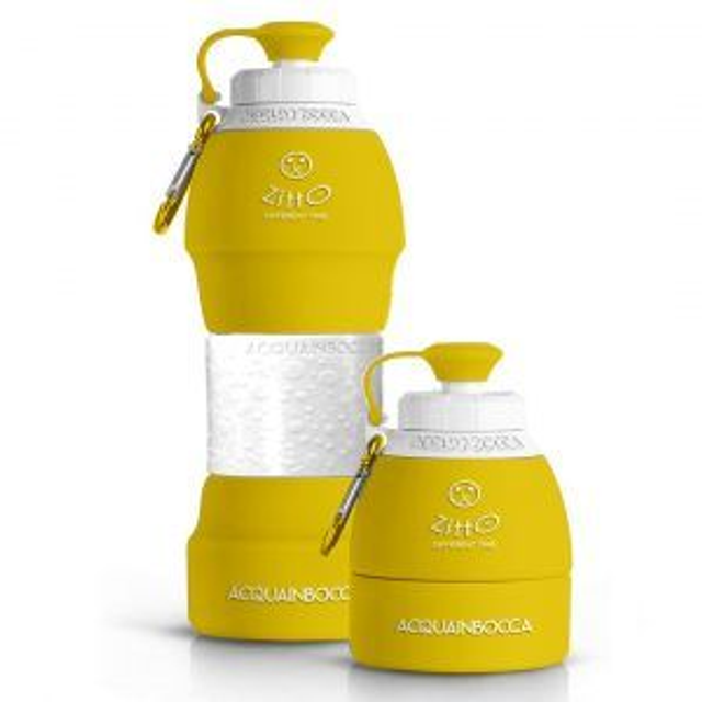 ZITTO ACQUAINBOCCA , BORRACCIA ECOSOSTENIBILE  YELLOW
