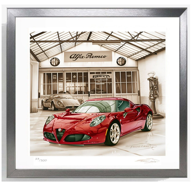 Alfa Romeo 4C Limited Edition - Framed print