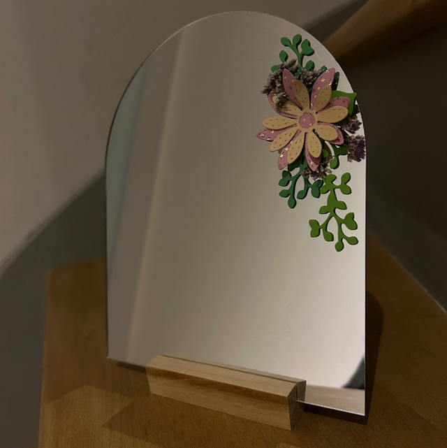 Miroir ovale allongé 