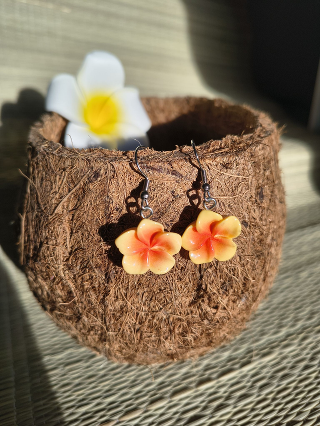 Boucles d'oreilles Tiare Tamahine - Renga