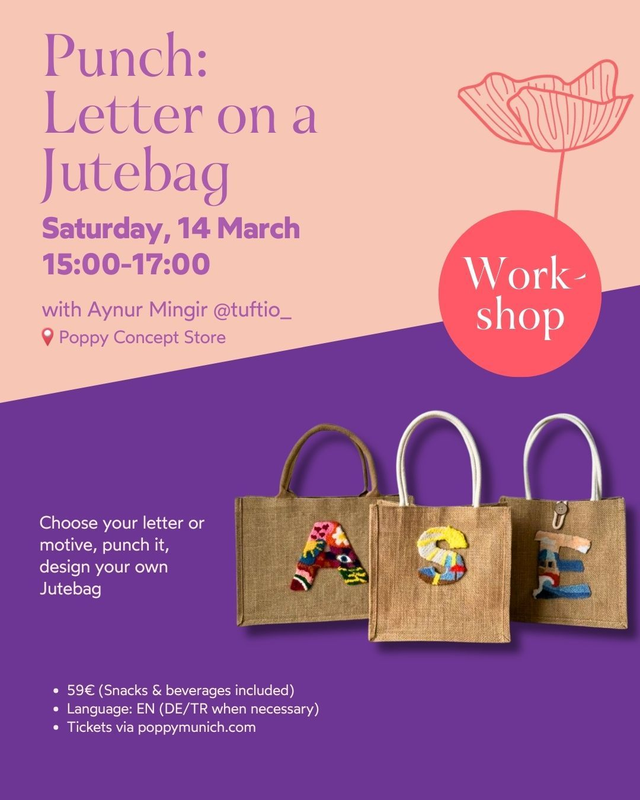 Punch: Letter on a Jutebag / 14.03 / 15:00-17:00