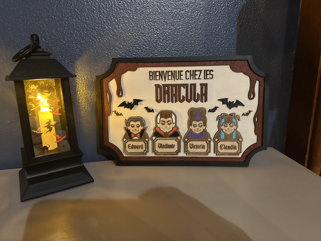 🦇 Plateau de bienvenue Halloween – Thème Vampire & Dracula 🩸