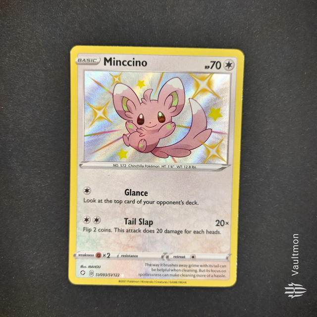 Minccino SV093/SV122  Shining Fates SWSH Rare Shiny