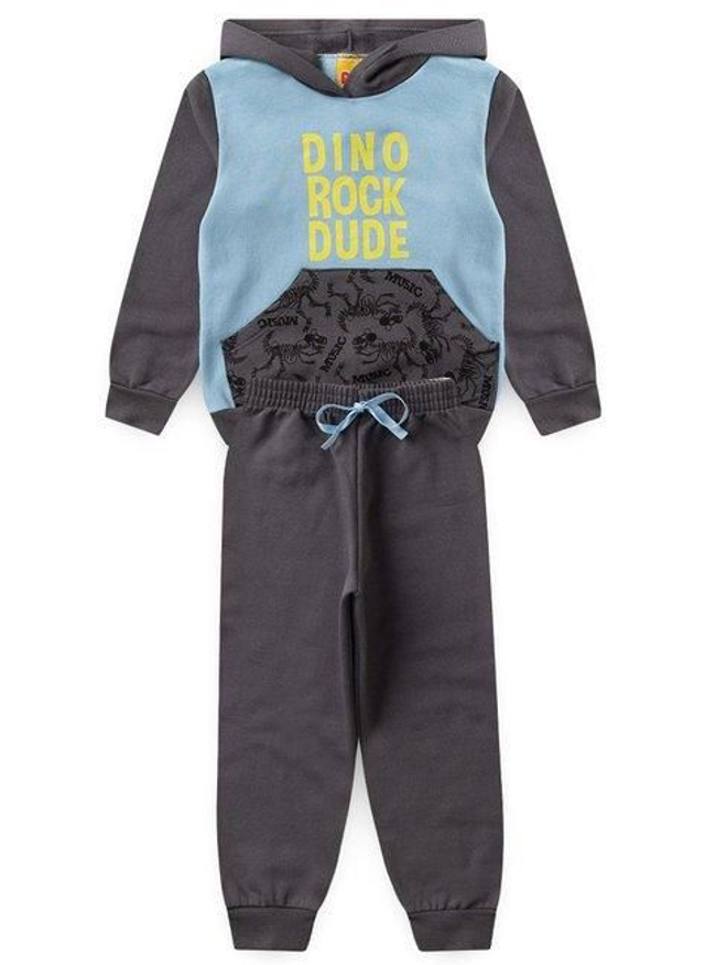 Conj. Masc. Moletom Dino Rock Tamanho 1