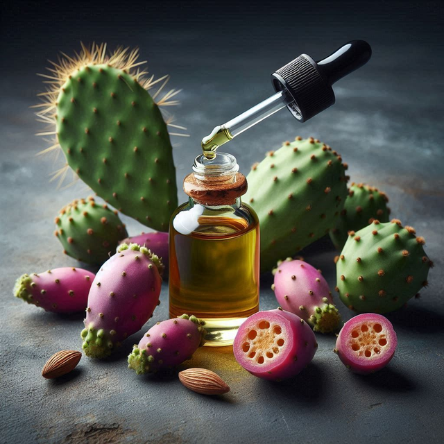 Huile Végétale de Pépins de Figues de Barbarie - Flacon en verre à pipette à 10 mL 