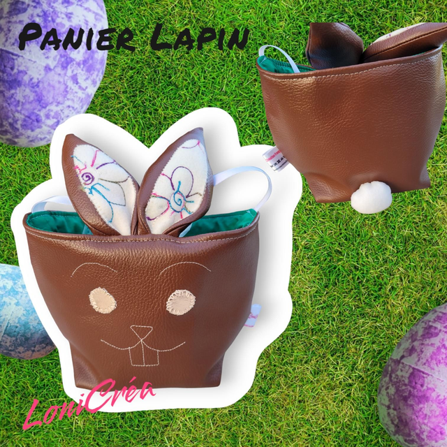 Panier Lapin "Chocolat"