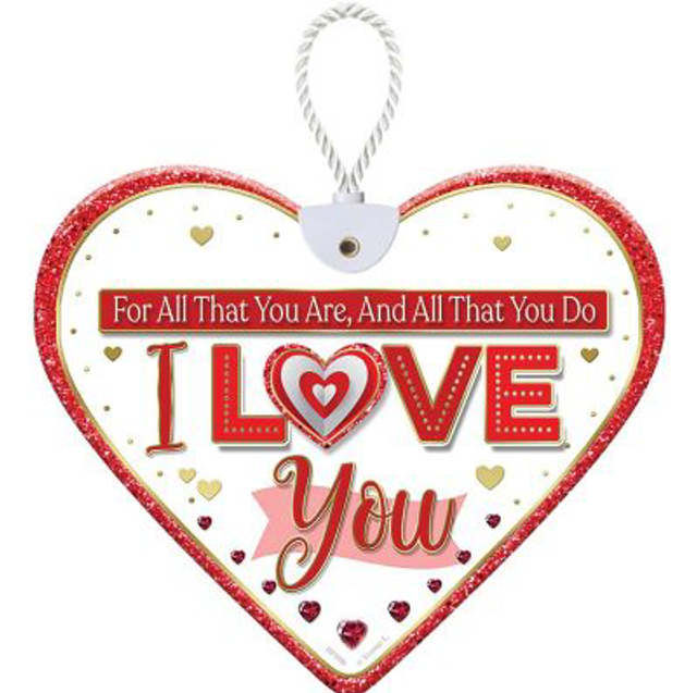 Heartfelt I Love You Ceramic Heart 