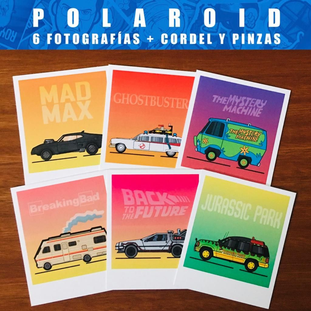 Set polaroid Autos famosos