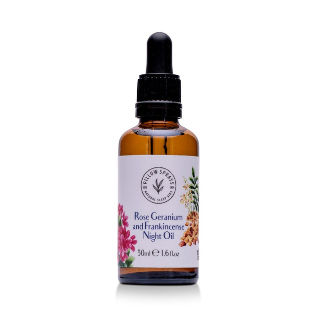 Rose Geranium &amp; Frankincense Night Oil - Pillowsprays 