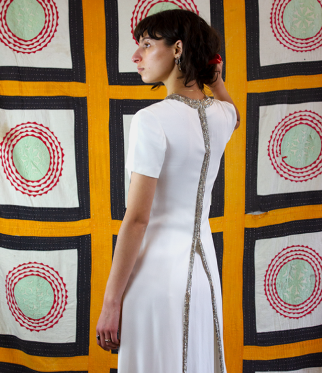 Beaded Bridal Gown, 1960’s - Size 6