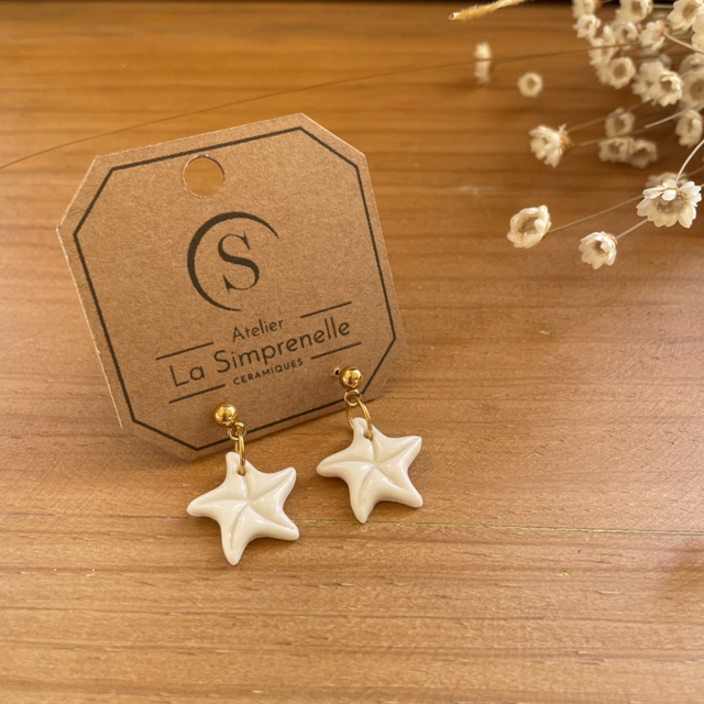 Boucles d’oreilles ⭐️ Étoile de mer