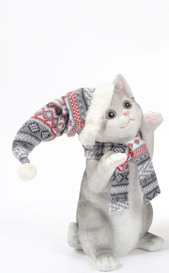 KOIRA chat debout 35cm ass