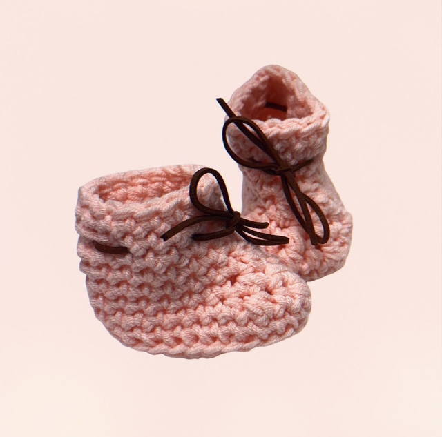 Suede Bow Booties - Pink