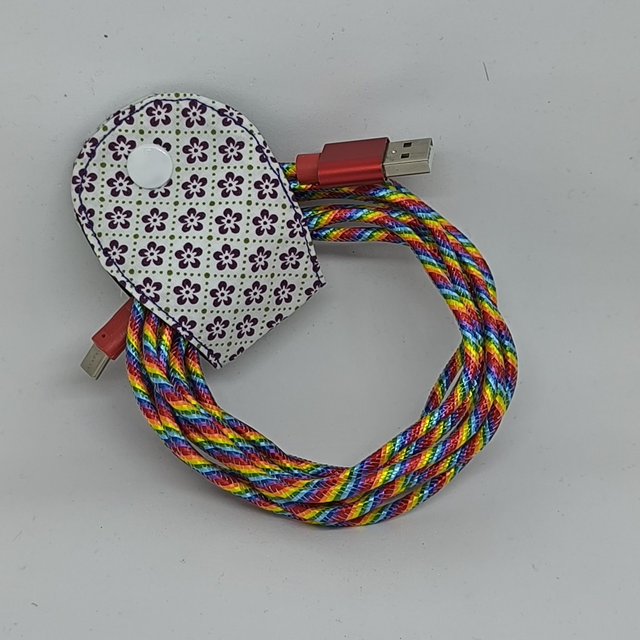 range câble fleurs violette taille L