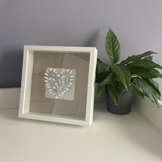 Monochrome 3D Toy Soldier Heart Shadow Box Wall Art (25cm)