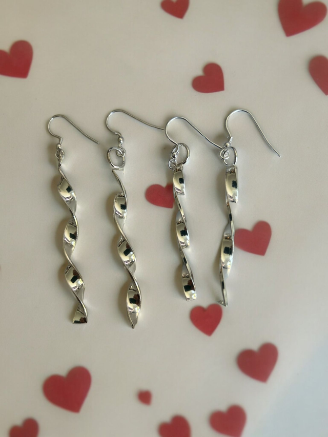 Flat Twisted Earrings